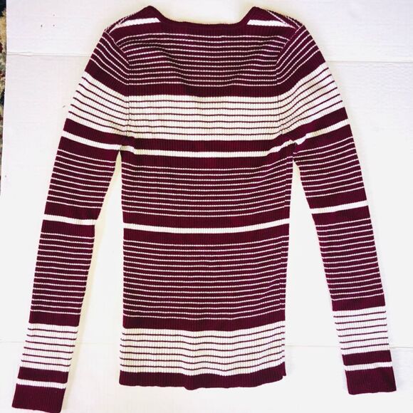 EUC Women’s Medium Romeo + Juliet Couture LS Lace Up Knitted Sweater - Picture 4 of 8